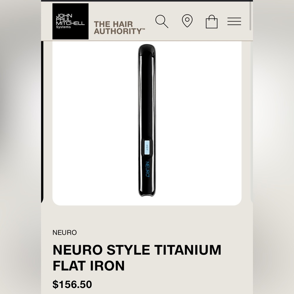 Paul Mitchell Neuro Style Titanium Flat Iron - Black